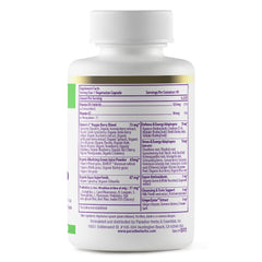 Paradise Herbs Earth’s Blend greens label closeup highlighting probiotics and organic greens.