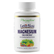 Paradise Herbs Earth's Blend Magnesium capsules front view for daily wellness support.