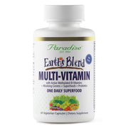 Paradise Herbs Earth's Blend bottle front view for daily men’s multivitamin.