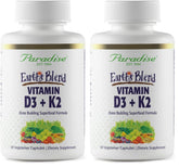 Paradise Herbs Earth’s Blend bottle front for potential bone support.