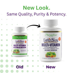 Earth's Blend packaging highlighting non-GMO and gluten-free formula