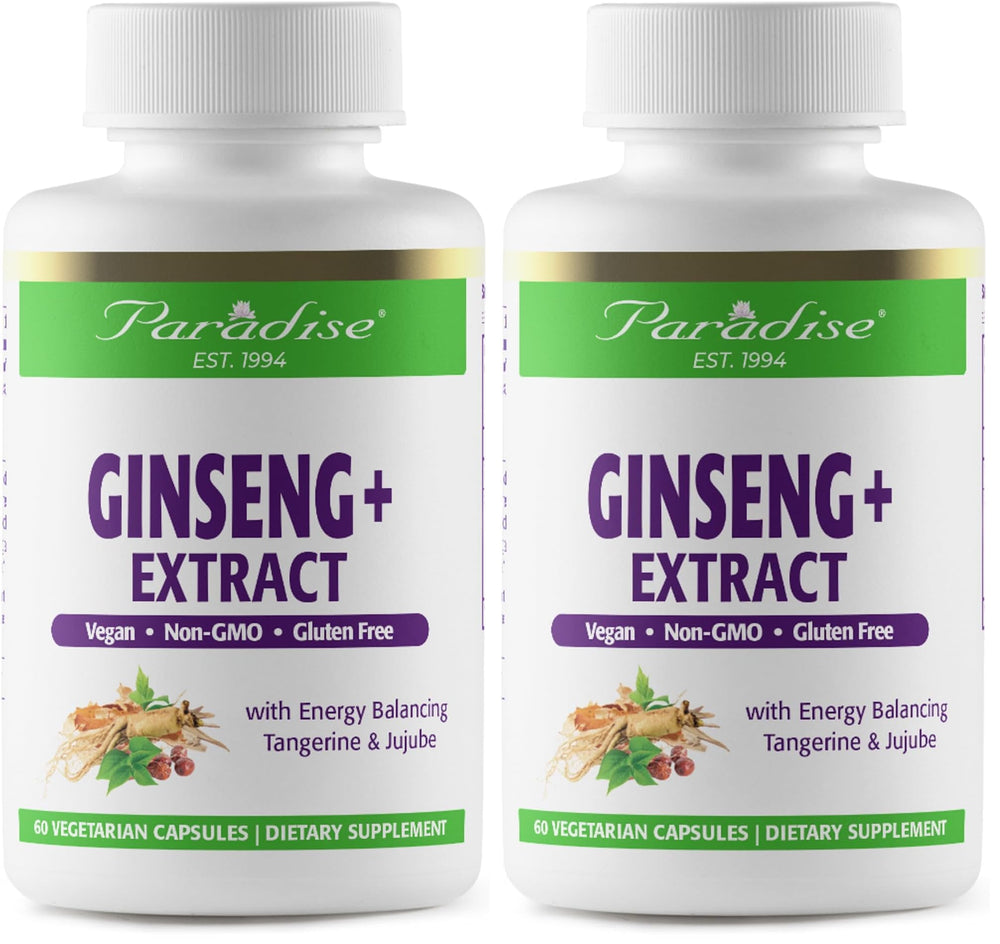 Paradise Herbs Ginseng Root Extract energy capsules for daily vitality