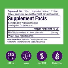 Bottle label shows vegan, non-GMO, gluten-free claims