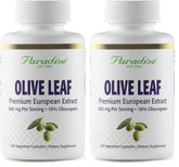Paradise Herbs Olive Leaf Extract bottle close-up showing purity for daily wellness.
