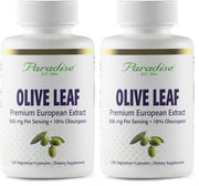 Paradise Herbs Olive Leaf Extract bottle close-up showing purity for daily wellness.