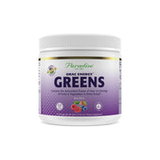 Paradise Herbs ORAC Energy Greens berry bottle highlighting berry flavor and antioxidant blend