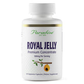Paradise Herbs Royal Jelly Golden Emperor bottle shows vegan, gluten-free capsules for daily wellness