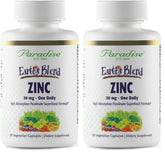 Paradise Herbs zinc picolinate bottle highlights premium immune support