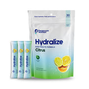 Paramount Nutrition Hydralize packets front: convenient hydration on the go for workouts