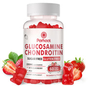 Parhaat glucosamine chondroitin gummies strawberry bottle for convenient joint support