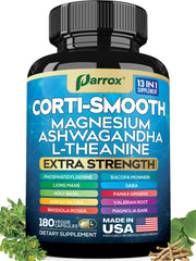 Parrox Corti-Smooth capsules in close-up for calm focus support.