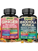 Parrox Dynamic Duo ginger bottle closeup for daily energy support