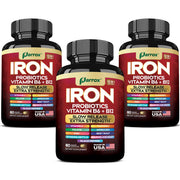 Parrox Elemental Iron bottle showing slow-release iron for steady daily support