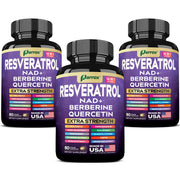 Parrox Resveratrol bottle showcases the supplement for daily vitality