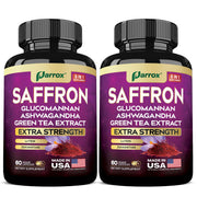 Parrox saffron supplement bottle front displaying branding for daily wellness.