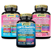 Parrox She Shines Set collagen peptides Types I–V promote hair vitality