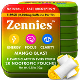 Parrox Zennies Mango Blast pack shot showing mango flavor for quick energy