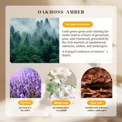 PARTYHIPPO oakmoss amber scent highlights warm earthy fragrance