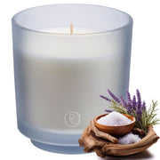 PartyLite Ocean-Lavender-Jar showcases an elegant refillable vessel for home fragrance.