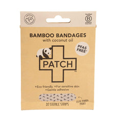 Patch panda-print bandage close-up for gentle protection on sensitive skin.