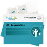 PatchAid D3/Calcium Patch on shoulder for discreet daily wear.
