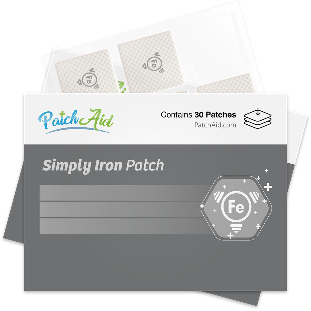 PatchAid Simply Iron Patch on the arm for daily discreet wear