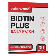 Patchvana Biotin Plus Patch worn discreetly for daily use with comfortable adhesion.