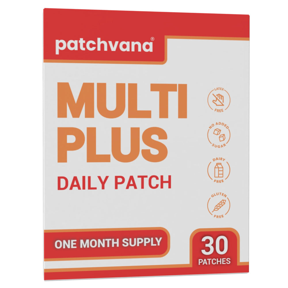 Patchvana multivitamin patch on skin for discreet daily wellness