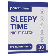 Patchvana Sleep Patch on skin for discreet nightly relaxation.