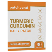 Patchvana turmeric patch on skin for discreet all-day wear.