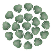 PATIKIL emerald green heart crystal with a polished surface for calming moments.