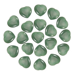 PATIKIL emerald green heart crystal with a polished surface for calming moments.