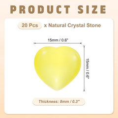 PATIKIL heart crystal with polished surface for easy meditation