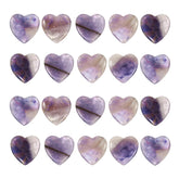PATIKIL heart crystals in dark purple for calming décor and mindful focus