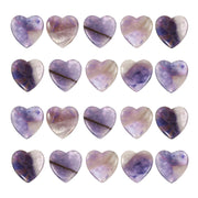 PATIKIL heart crystals in dark purple for calming décor and mindful focus