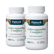 Pattern Wellness Ashwagandha Complex bottle front view for stress support