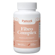 Pattern Wellness Fibro Complex bottle showing daily joint support for mobility