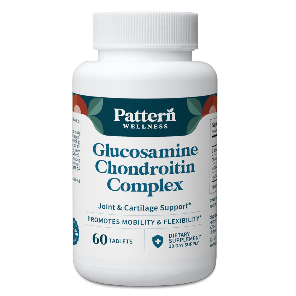 Pattern Wellness Glucosamine Chondroitin Complex bottle front view for joint support