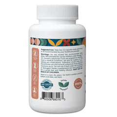 Pattern Wellness Maca capsules closeup highlights concentrated 20:1 extract.