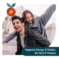 Pattern Wellness maca bottle with label emphasizes vegan, non-GMO formula.