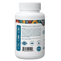 Pattern Wellness Omega-3 softgels bottle closeup showing lemon flavor