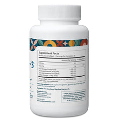 Pattern Wellness Omega-3 softgels bottle with lemon flavor and label