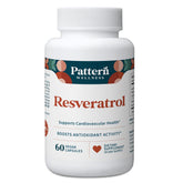 Pattern Wellness Resveratrol with Fisetin bottle front indicating daily antioxidant support