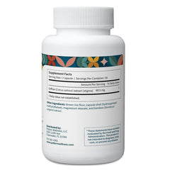Pattern Wellness saffron extract packaging highlights non GMO and gluten free ingredients