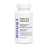 Paula's Choice Hyaluronic Acid + Ceramide supplement bottle for hydration support.