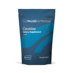 The Pause Life Creatine Powder bottle and scoop for steady energy during workouts.