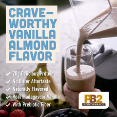 PB2 vanilla ingredients label highlights seven simple ingredients