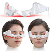 PDTVERA under-eye red light device delivering soothing facial therapy for tired eyes.