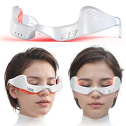 PDTVERA under-eye red light device delivering soothing facial therapy for tired eyes.