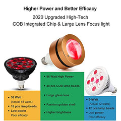 PDGROW 670nm deep red light array for facial skin refreshment
